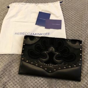 Rebecca Minkoff Black Leather Clutch